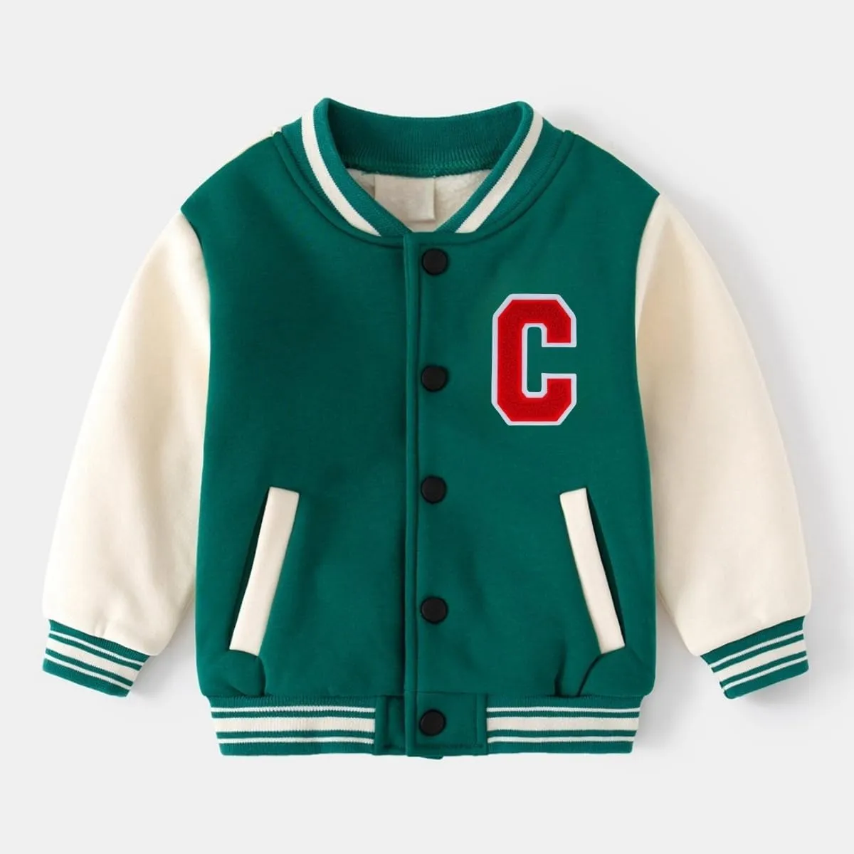 1 PCS 4.0" Red Chenille Letter Patch, Iron on Patches for Hats Clothes Bags Backpacks Jeans, Initial Patches Large Varsity Letter. (Letter C)