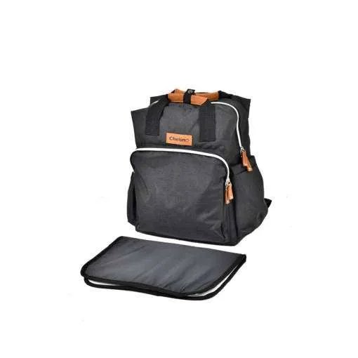 3 in 1 Back pack daiper bag black