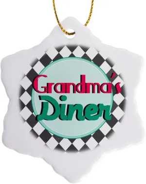 3drose inspirationzstore Typography  grandmas diner  ON  teal 50 fifties   