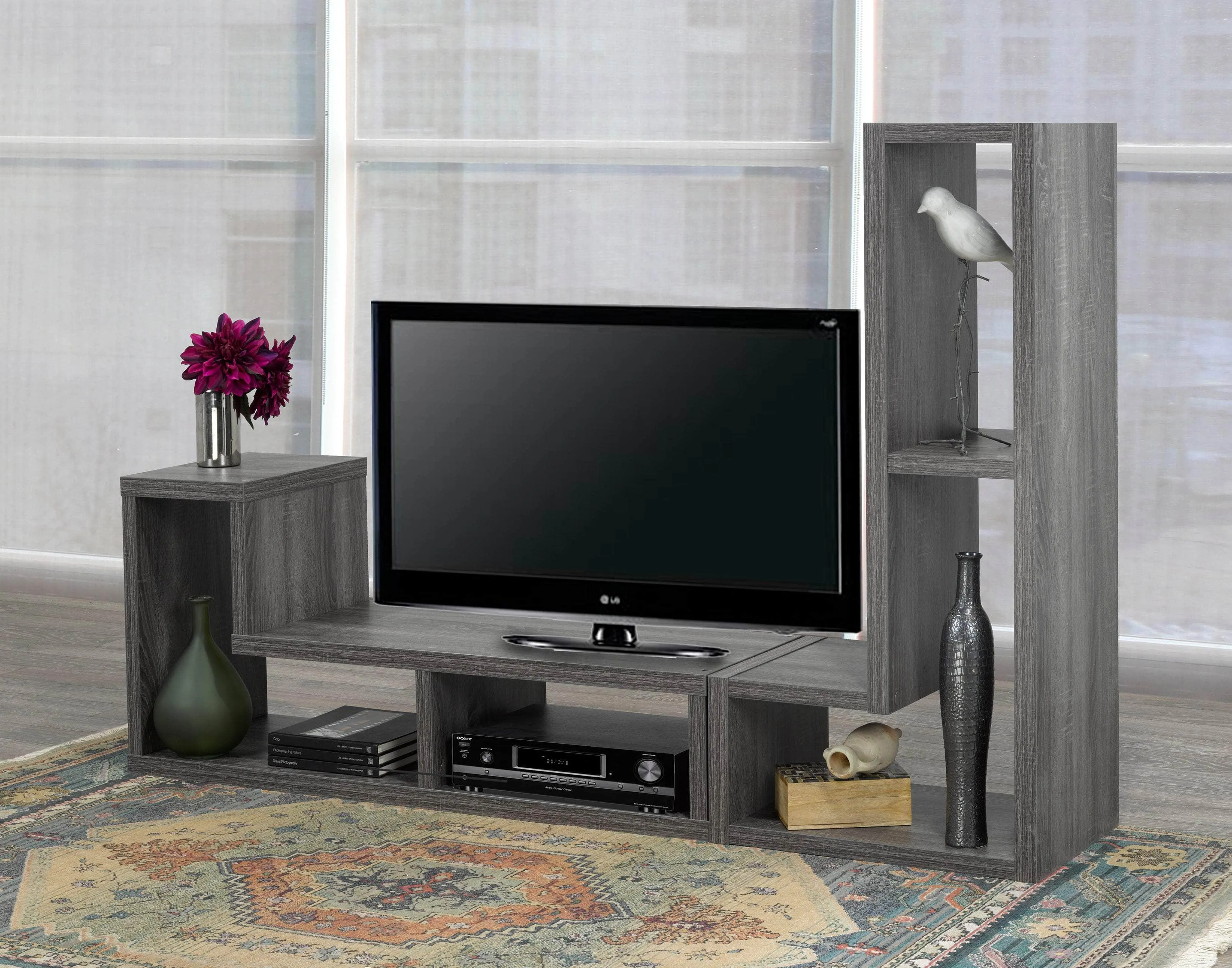 83" Multi-Configuration TV Stand in Grey