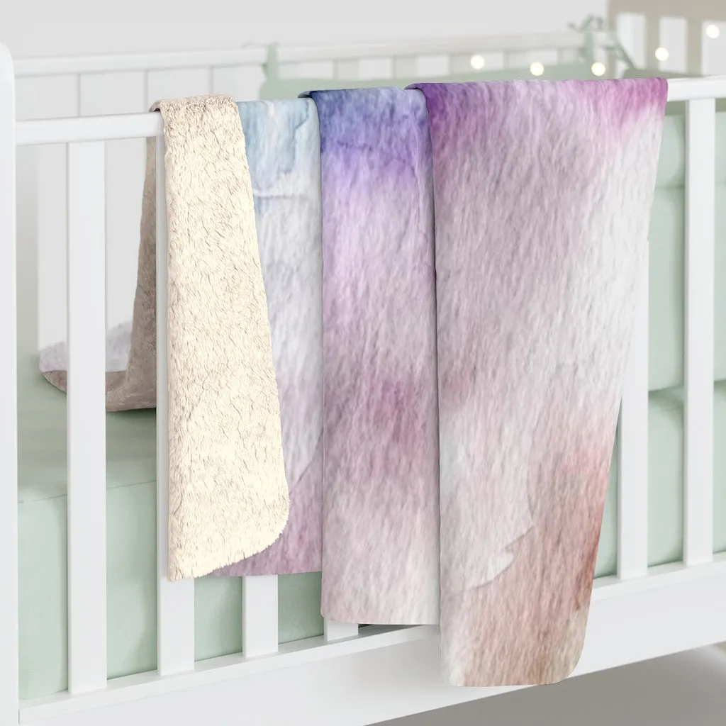 Abstract Comfy Blanket | Purple Blue Ombre