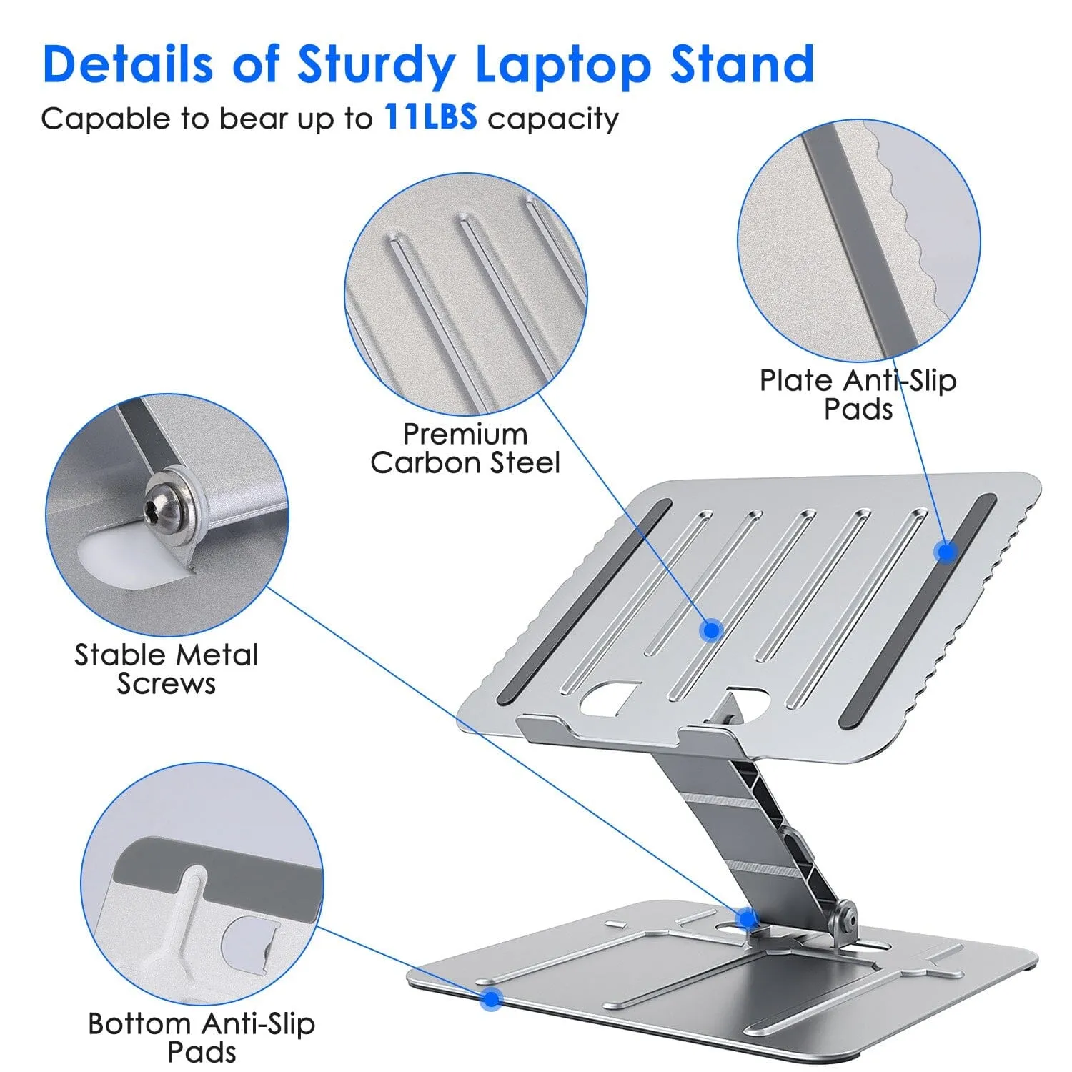 Adjustable Stepless Angle Laptop Stand Riser