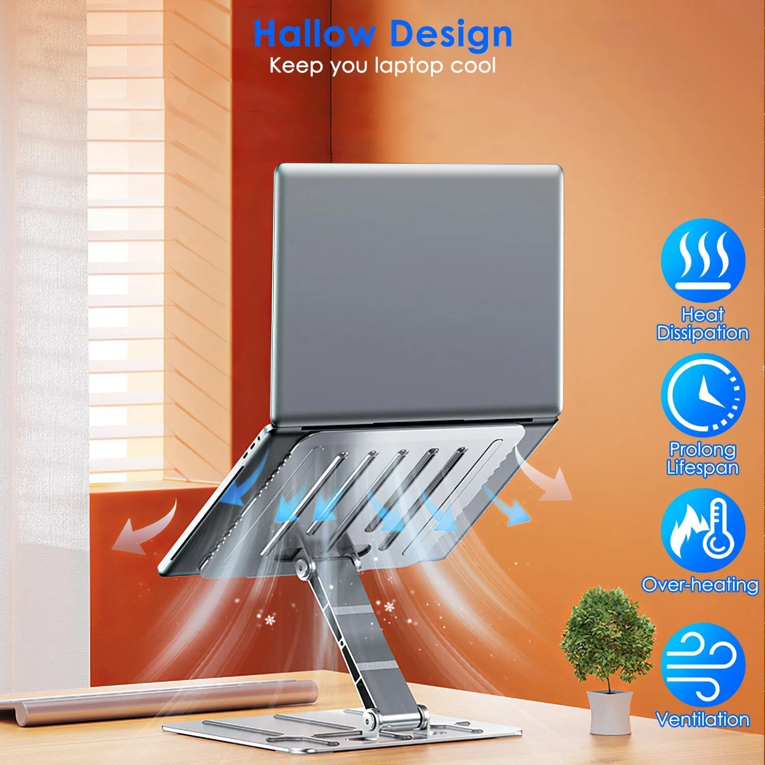 Adjustable Stepless Angle Laptop Stand Riser
