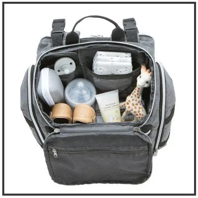 Baby Brezza Changing Station Diaper Bag - Gray