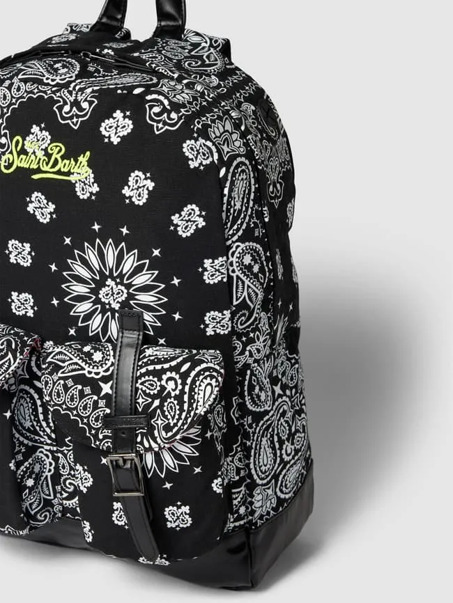 Backpack with camouflage pattern, model "CODY" MC2 Saint Barth, black