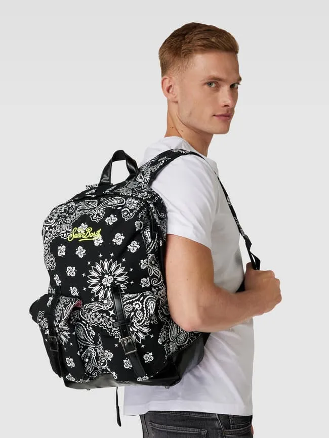 Backpack with camouflage pattern, model "CODY" MC2 Saint Barth, black
