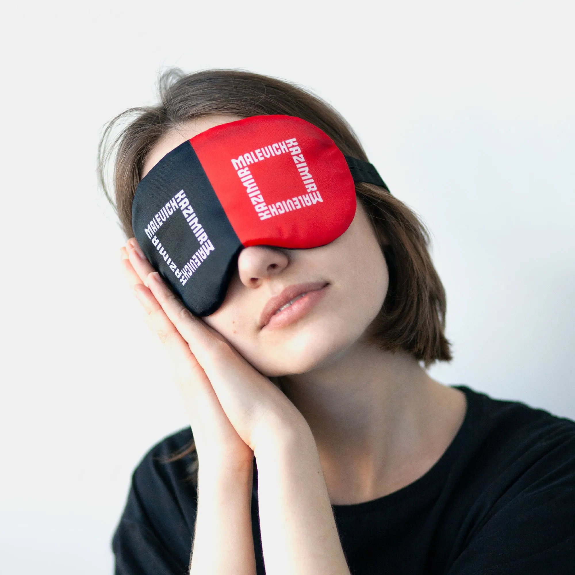 Black and Red Sleep Mask