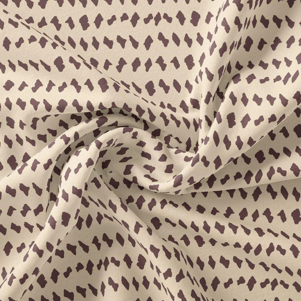 Brown Stones Digital Printed Fabric - Muslin