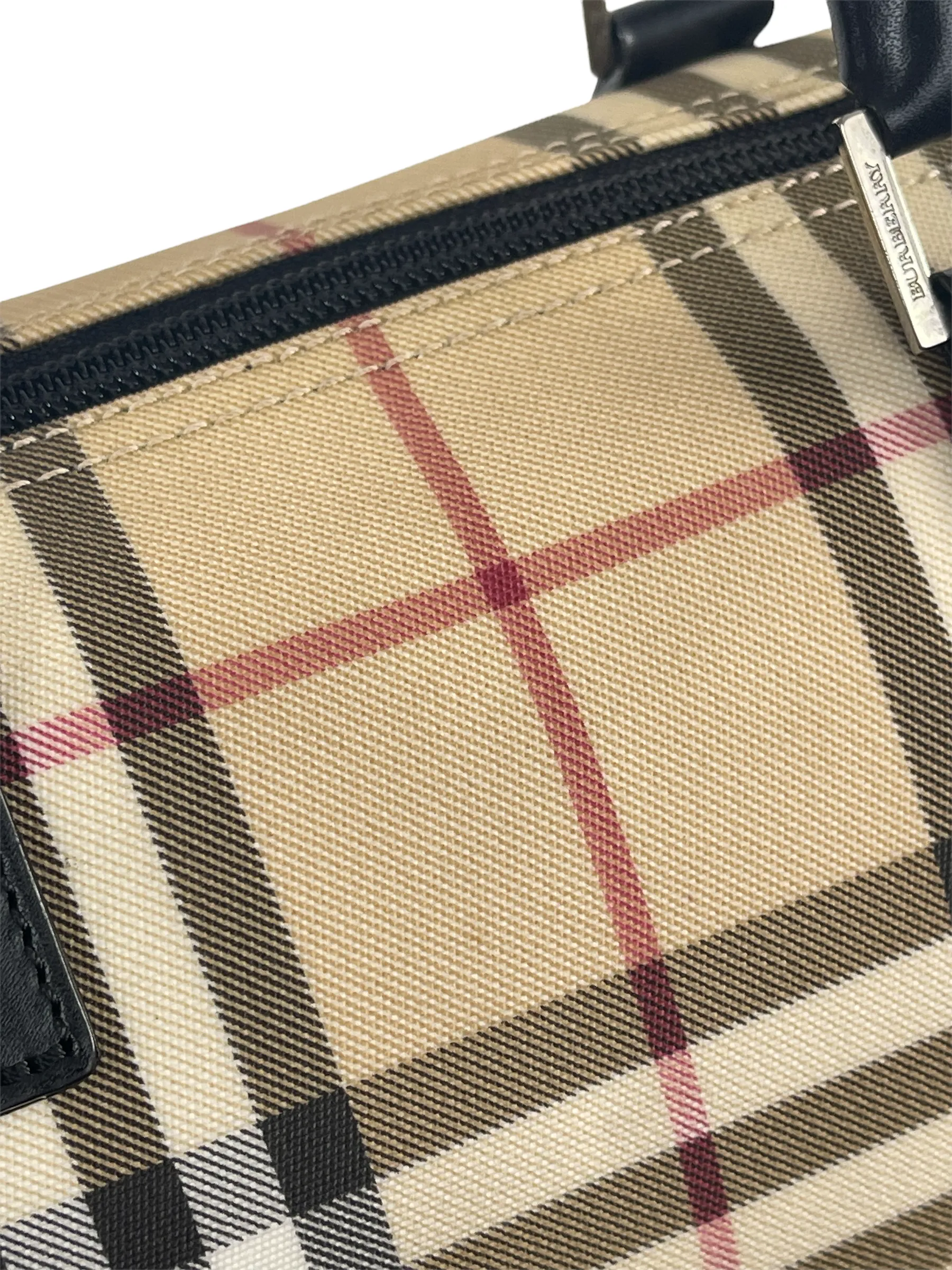 Burberry Classic Check Vintage Bowling Bag