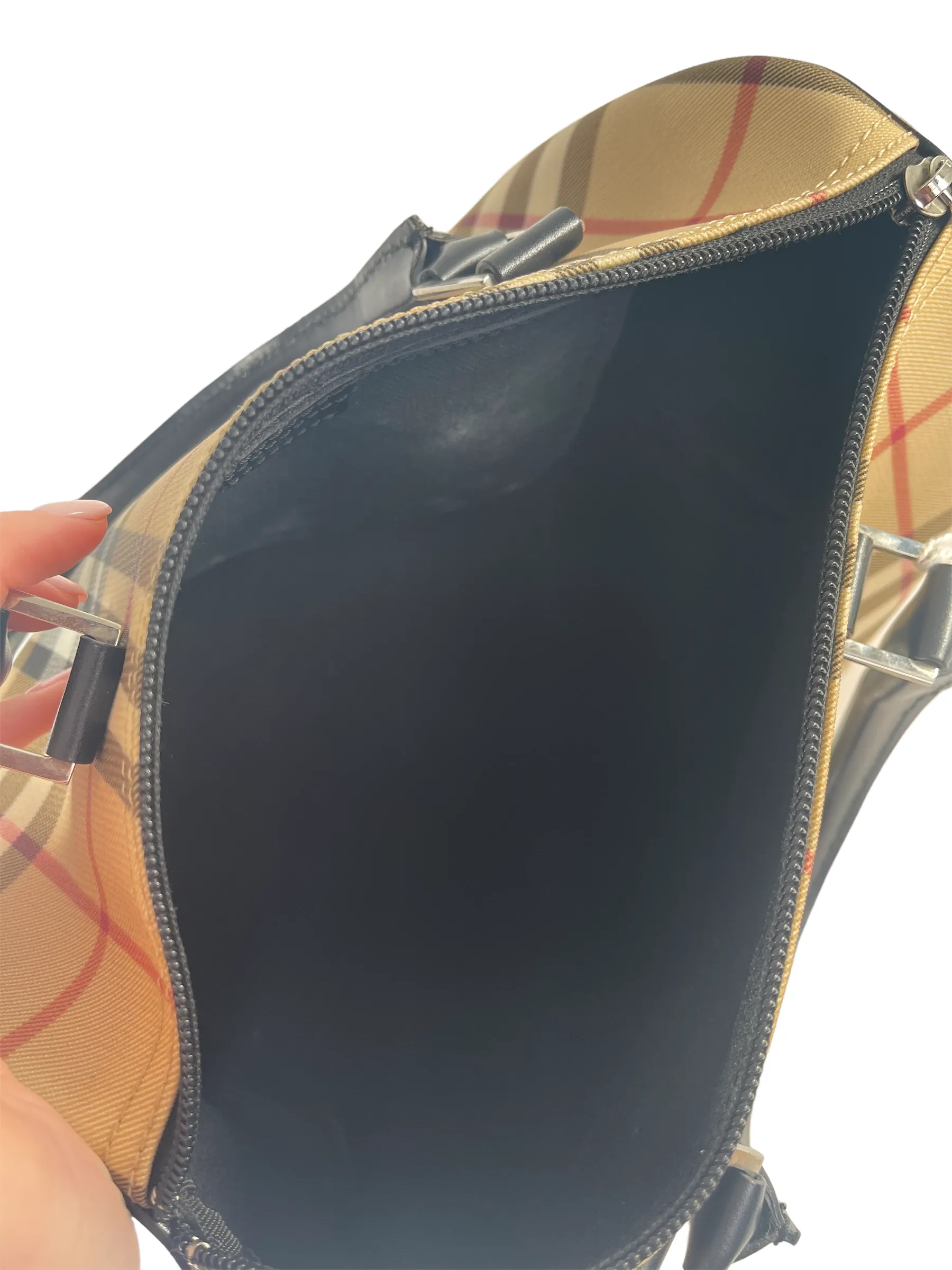 Burberry Classic Check Vintage Bowling Bag
