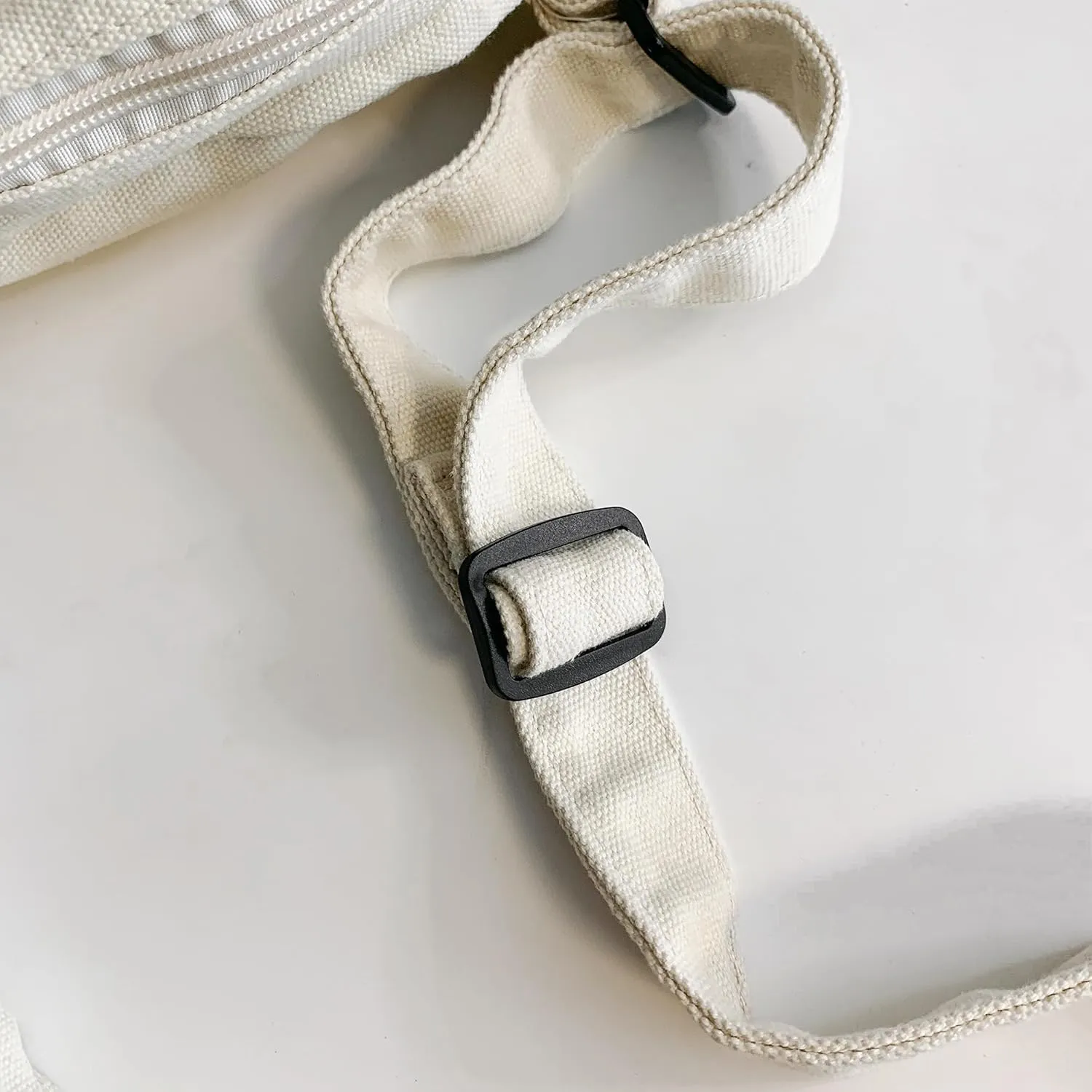 Canvas Crossbody Bag for Women Men Messenger Bag Handbag Wallet Purse with Shoulder Strap