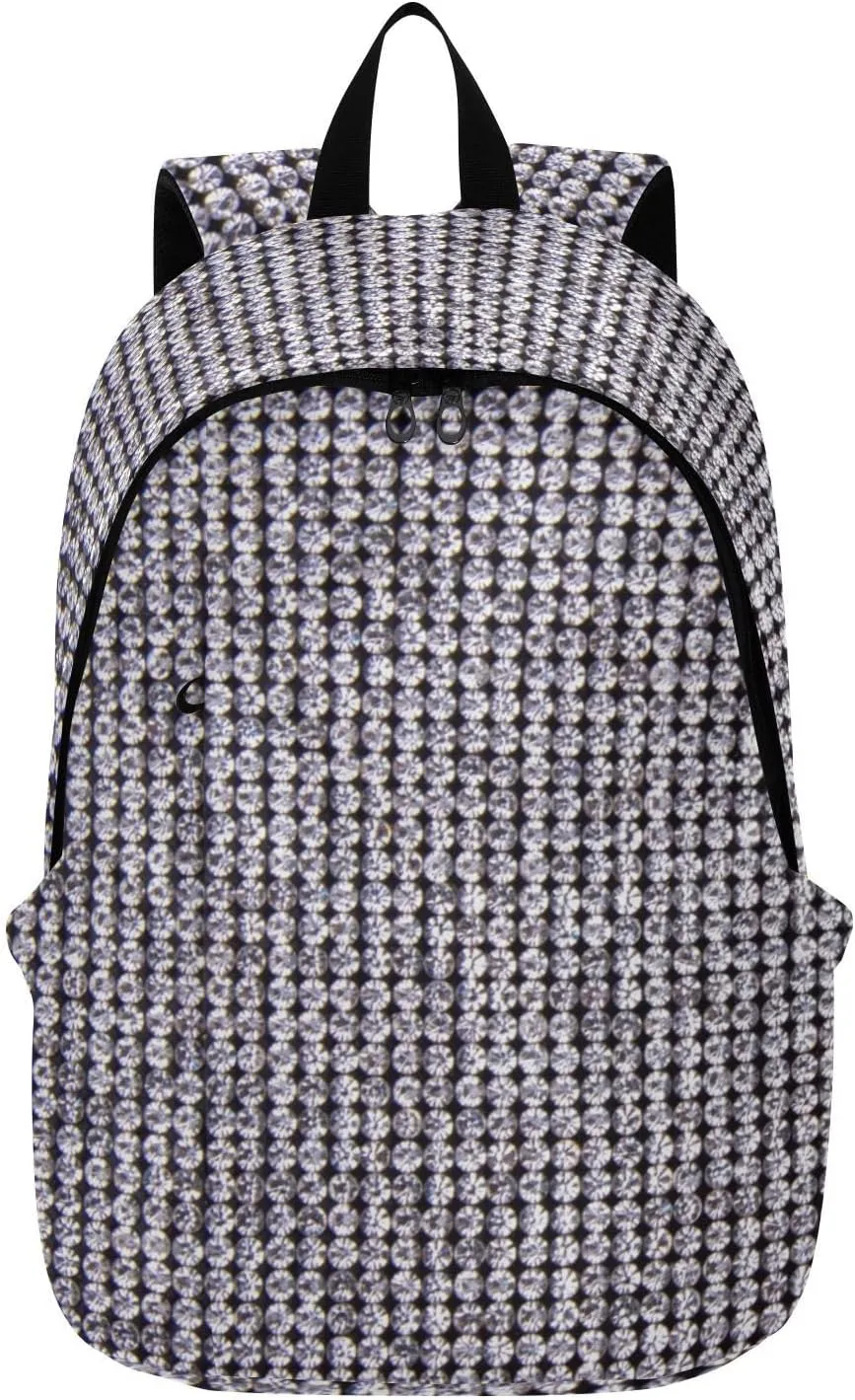 CEBUGI Rhinestone Painting Travel Backpack Casual Daypack Backpacks Lightweight Hiking Backpack for Women and Men Daily Use