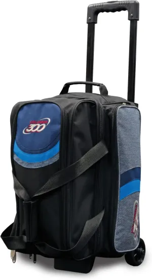 Columbia 300 Boss Double 2 Ball Roller Bowling Bag Blue