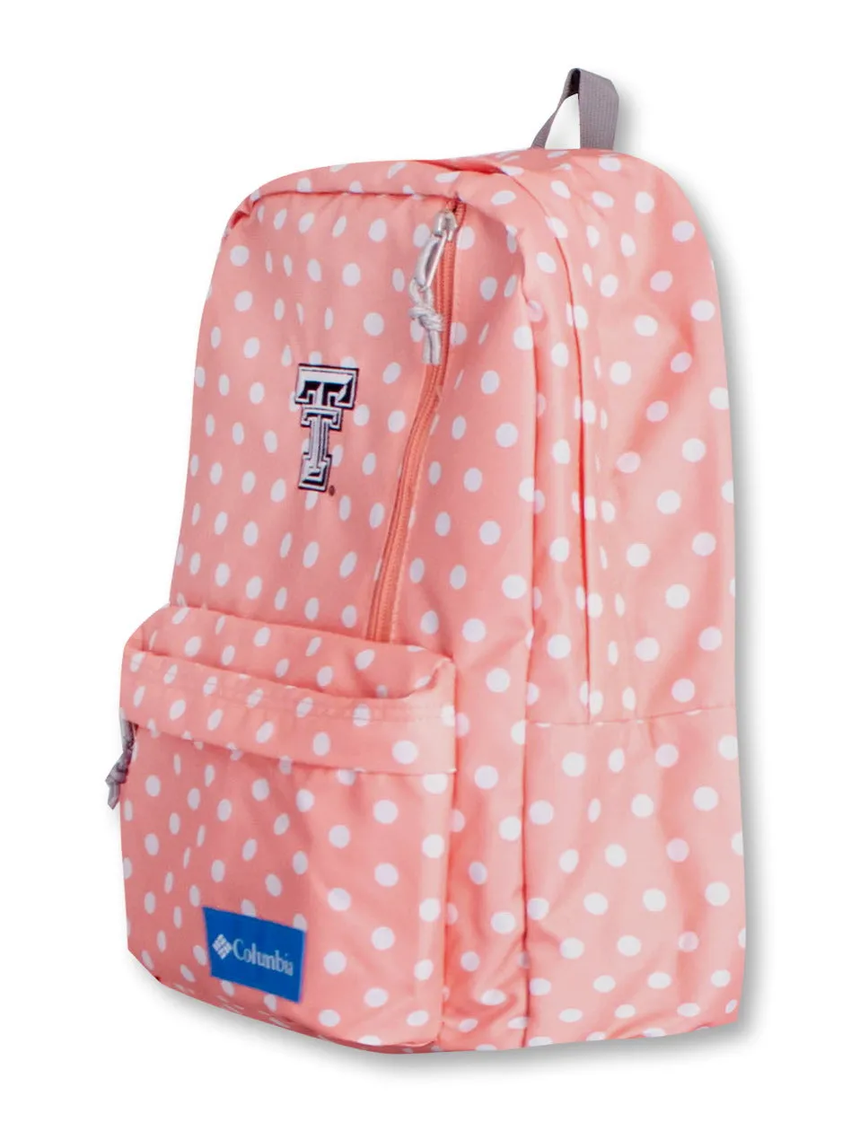 Columbia Texas Tech "Sun Pass" Black and White Double T Backpack