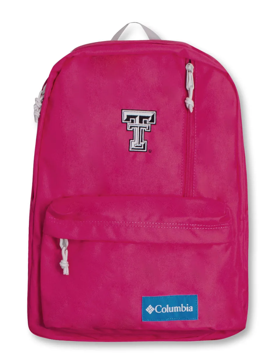 Columbia Texas Tech "Sun Pass" Black and White Double T Backpack