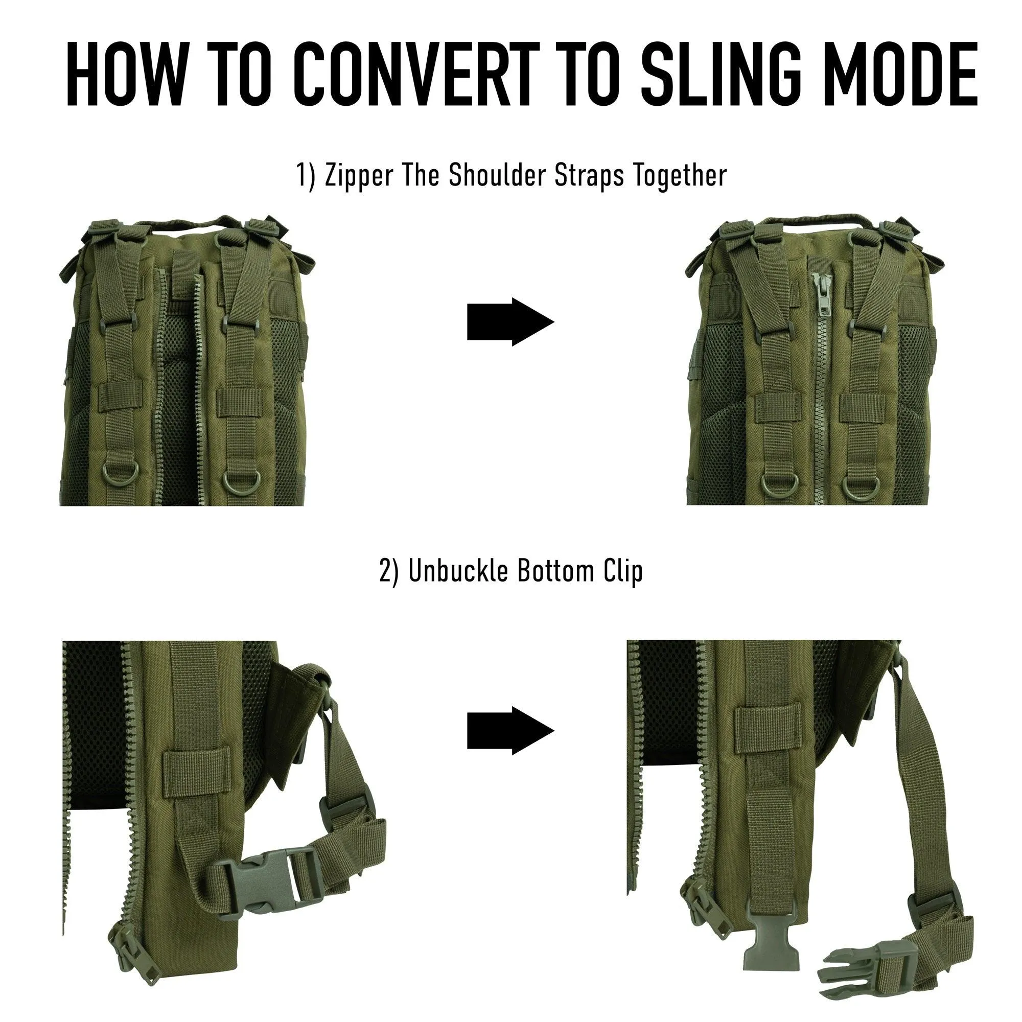 Convertible Medium Transport Pack