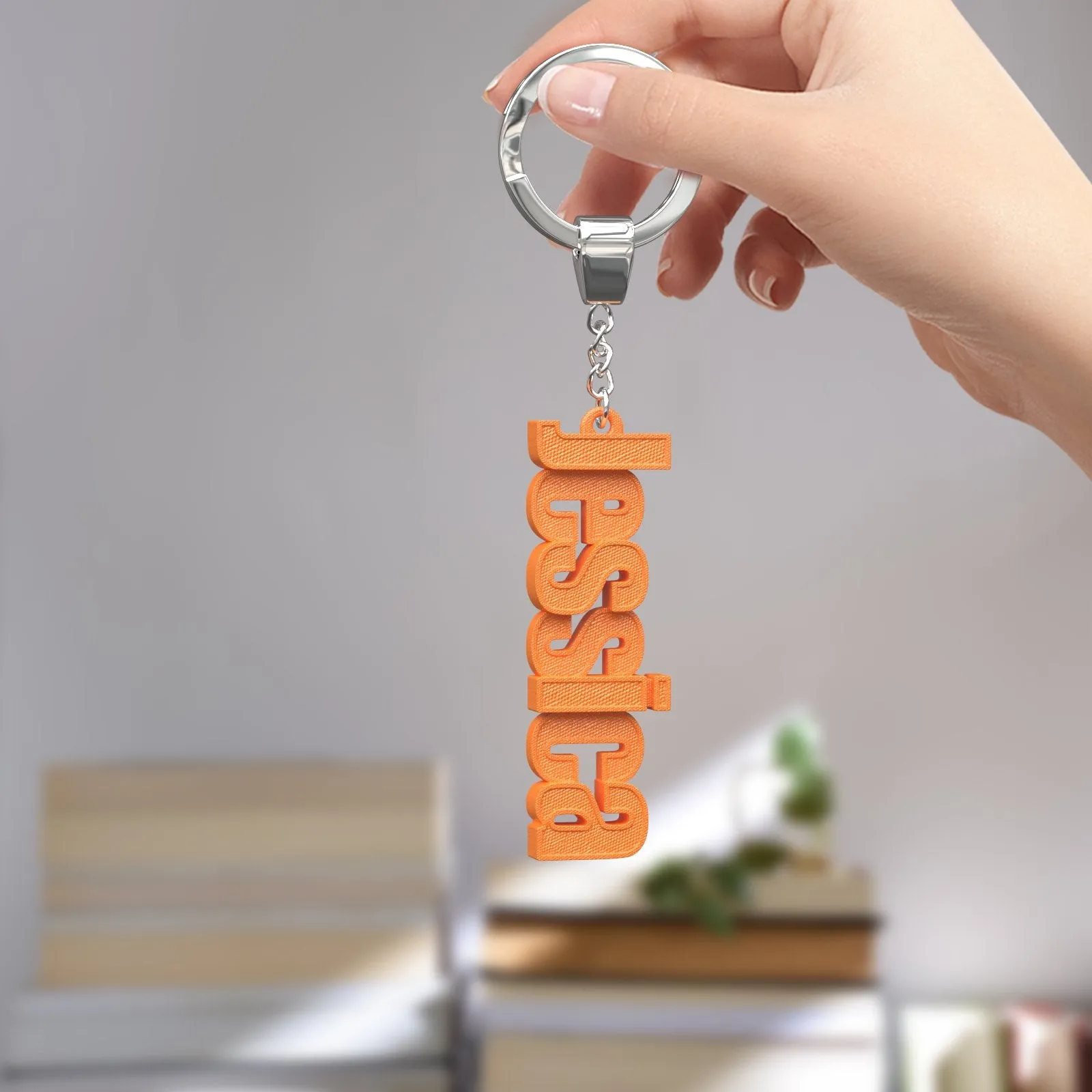 Custom Name 3D Keychain Personalized Keyring For Backpack Luggae Tag