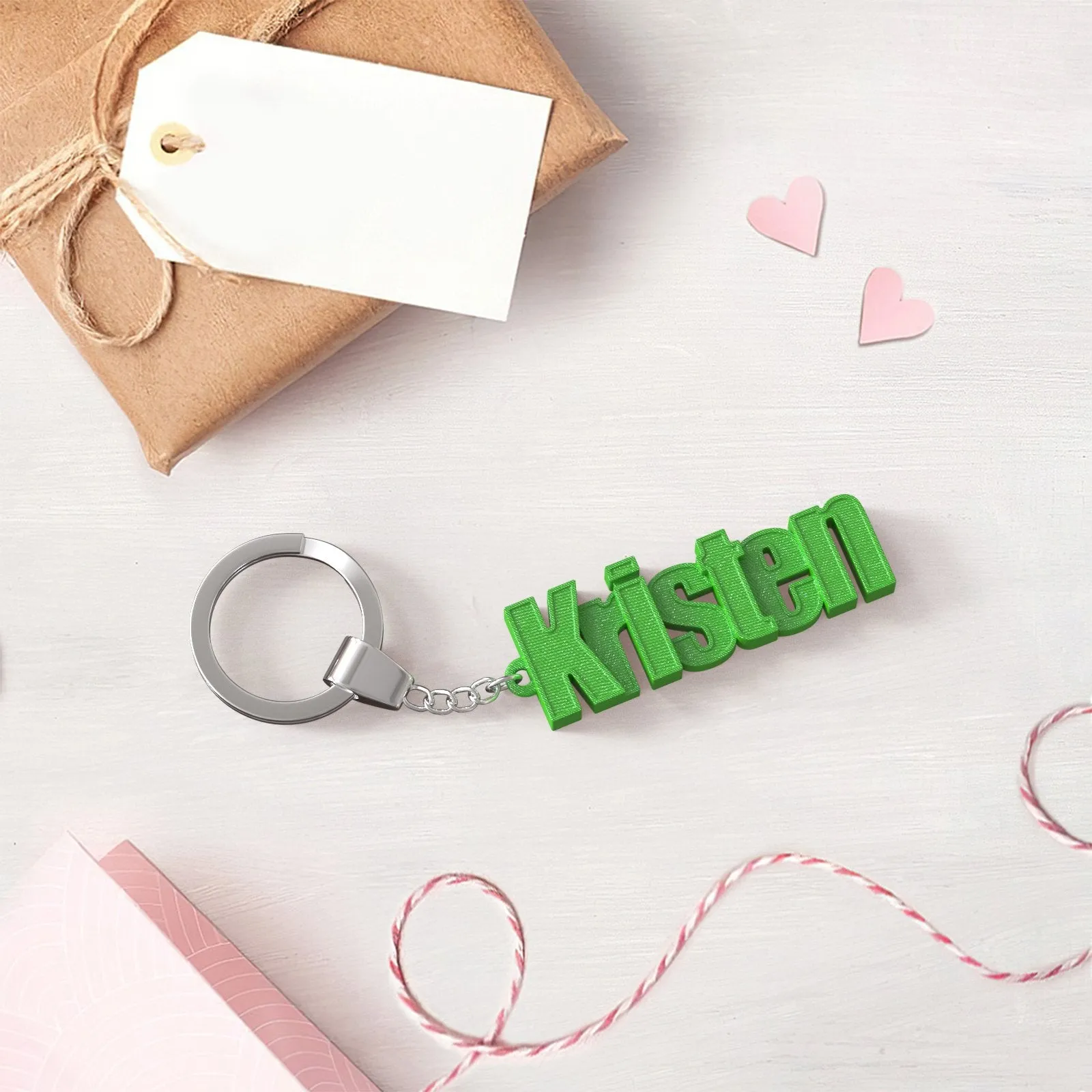 Custom Name 3D Keychain Personalized Keyring For Backpack Luggae Tag