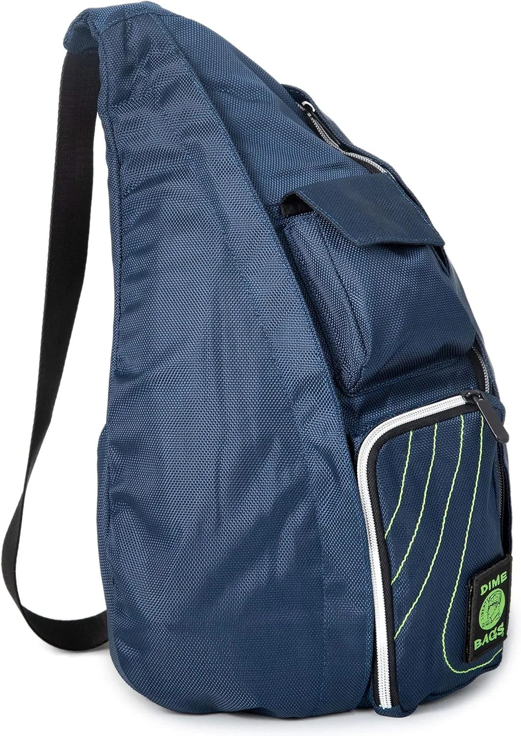 DIME BAGS - Slinger Crossbody Bag - Premium Over the Shoulder Sling Bag - Cross Body Strap Backpack (Cobalt)