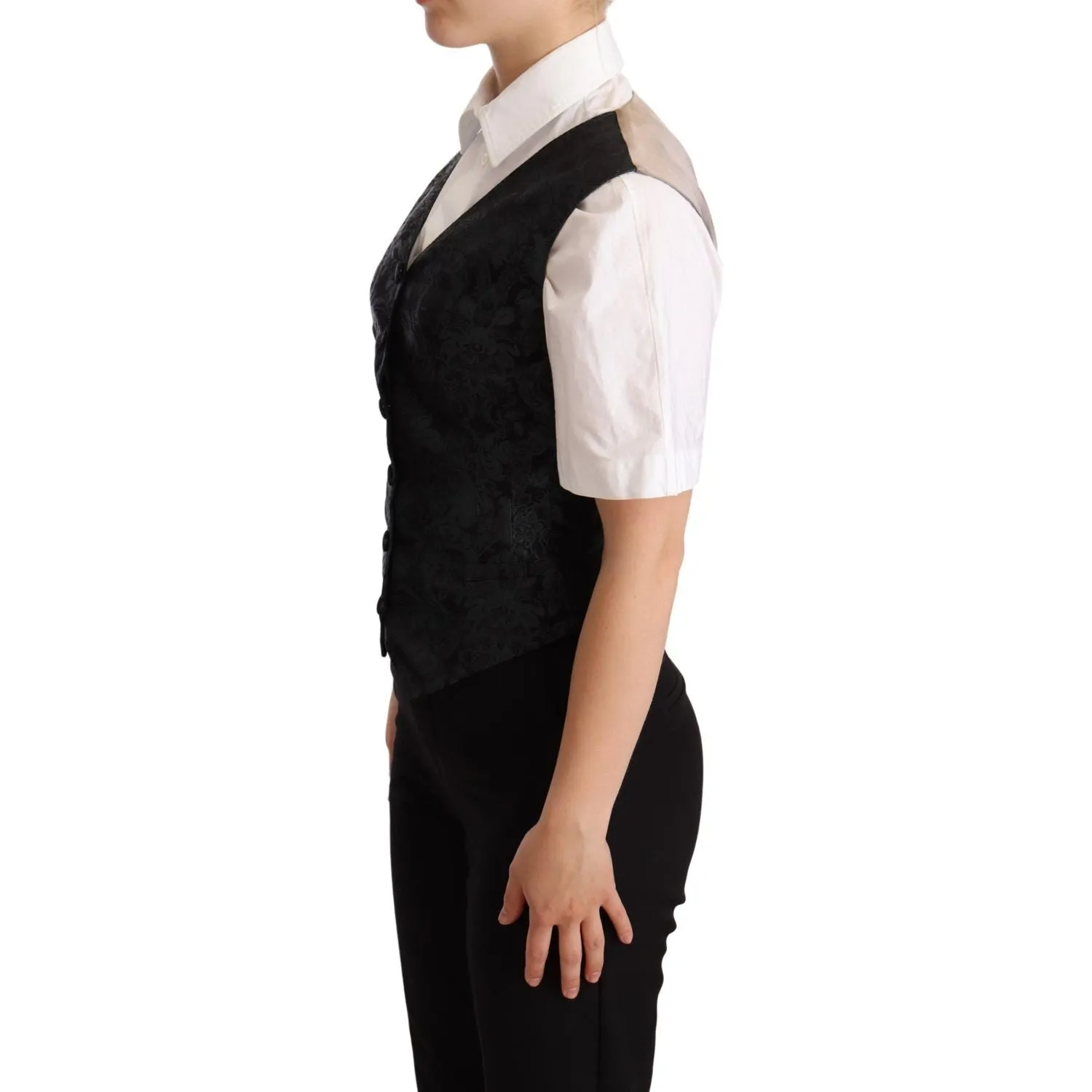 Dolce & Gabbana Enchanting Jacquard Floral Waistcoat