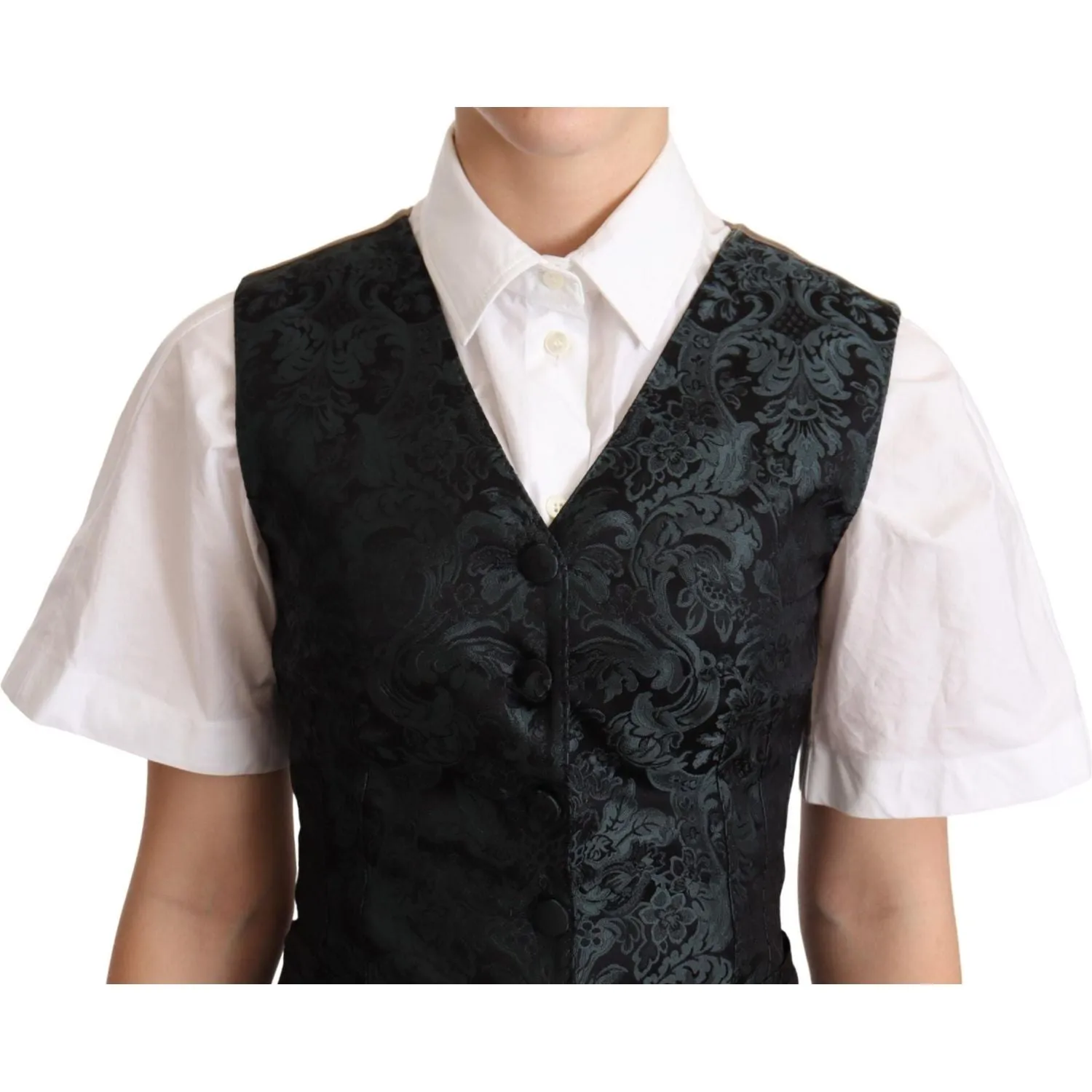 Dolce & Gabbana Enchanting Jacquard Floral Waistcoat