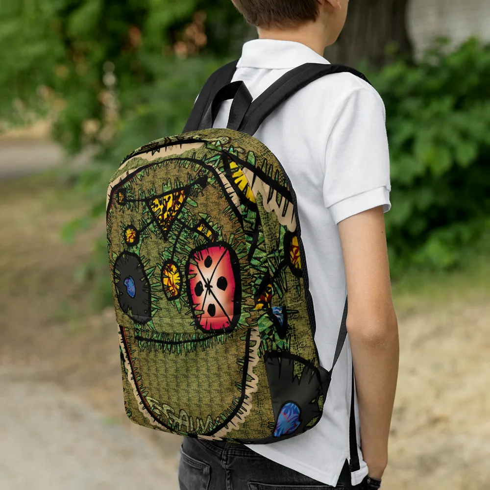 Egauw Temple of Tears Caricature Backpack