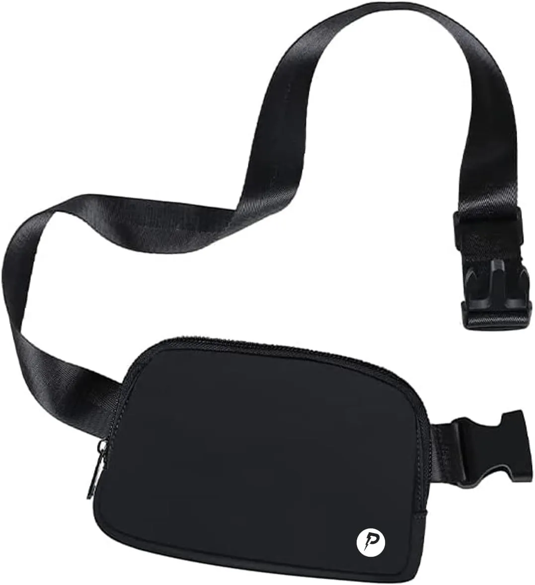 Fanny Packs for Women Men Unisex mini belt bag with Adjustable Strap Fashion Waist Pack for Outdoors Small Waist Pouch for Travel Workout Running Hiking, Black
