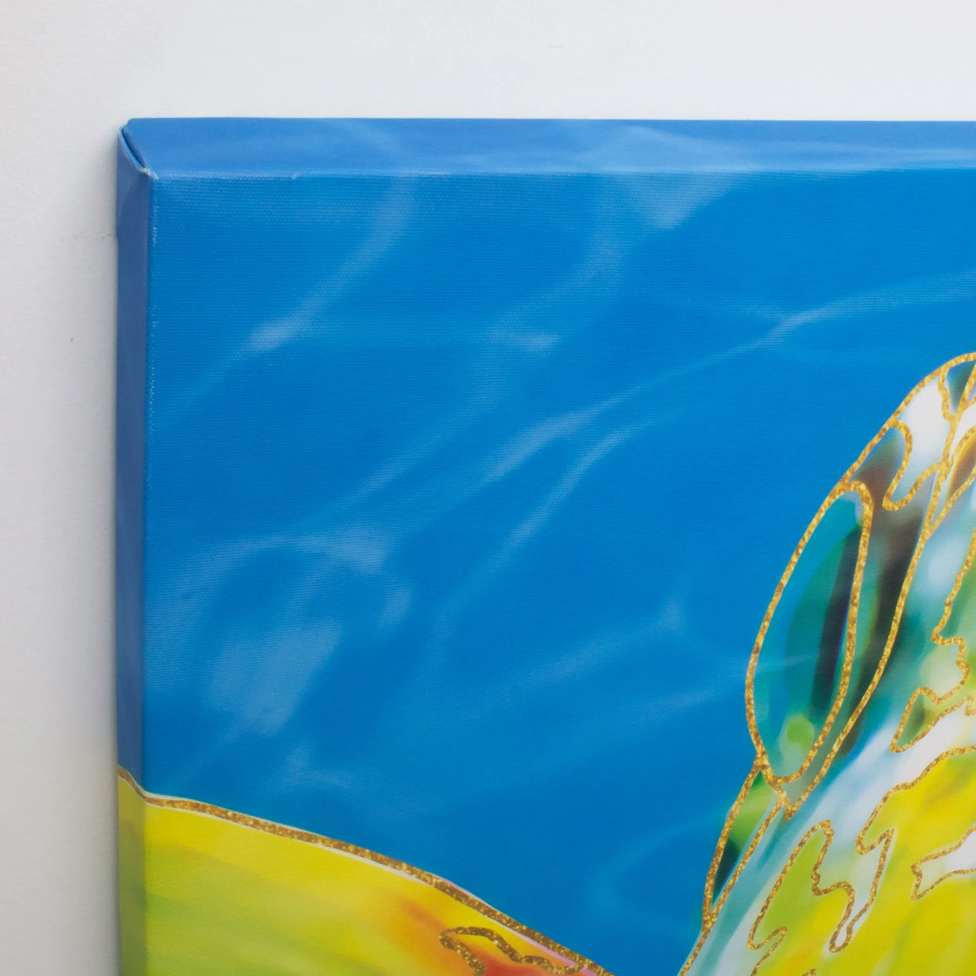 Fish Lips Outdoor Canvas Art Print - 35x35