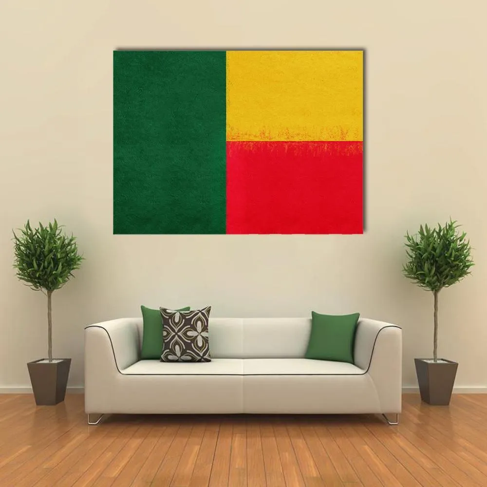 Flag Of Benin Canvas Wall Art