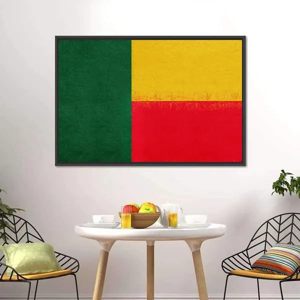 Flag Of Benin Canvas Wall Art