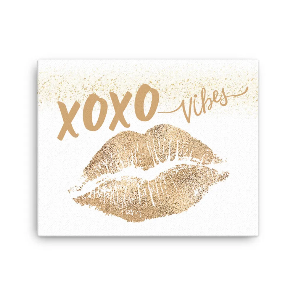 Gold Lips Love Vibes Canvas lioness-love