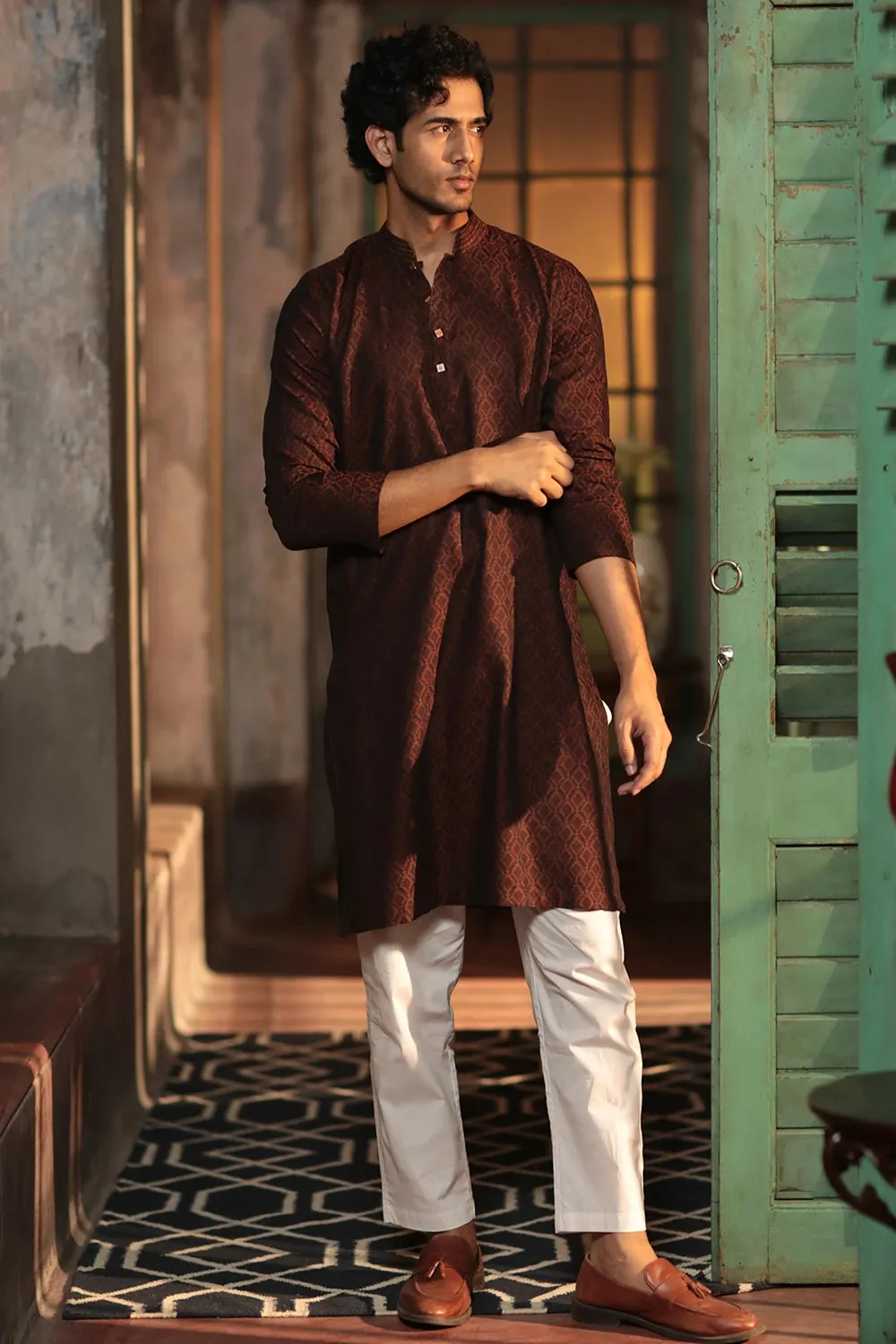 Hand Embroidered Regular Fit Panjabi