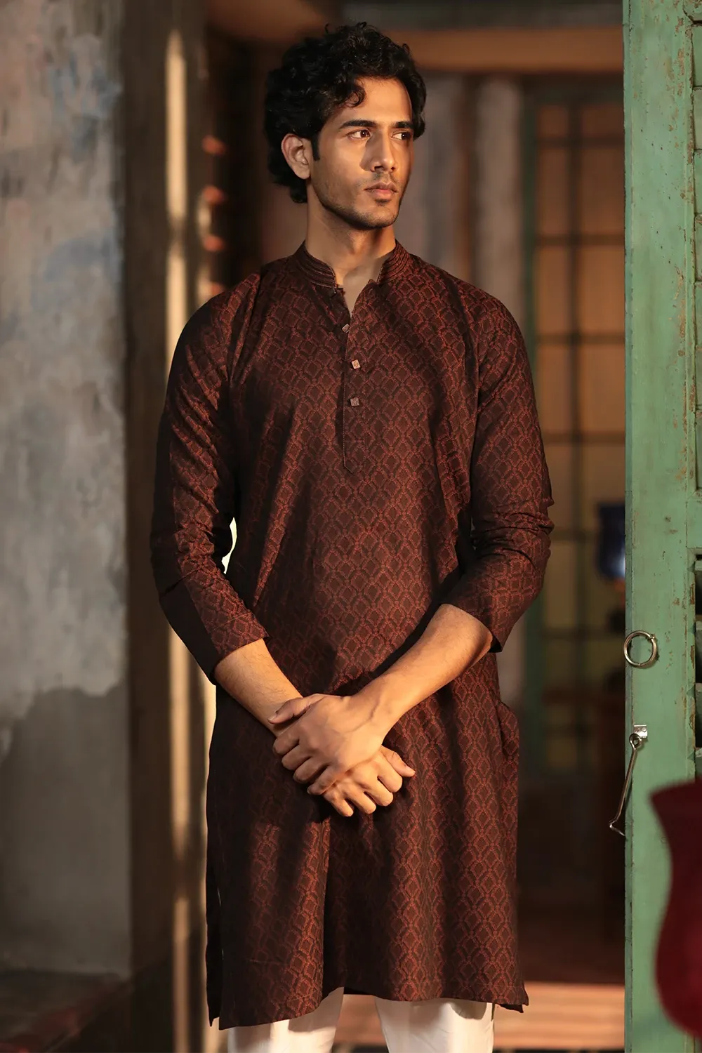 Hand Embroidered Regular Fit Panjabi