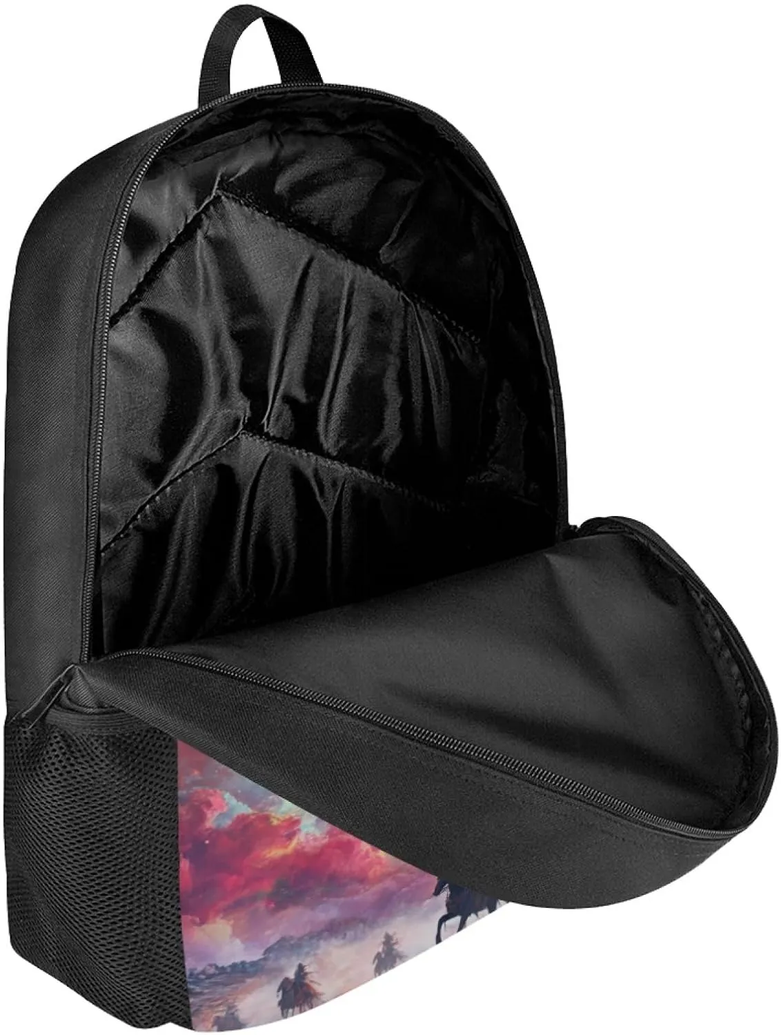 Hawapod Indian Wolf Bookbag For Preschool Youth Cartoon 3D Printed Large Capacity School Boys School Backpack