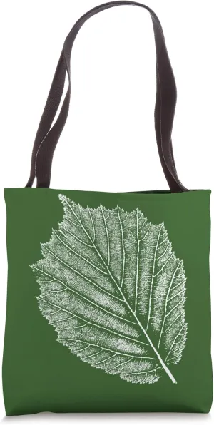 Hazelnut Leaf - Nature & Forest - Leaves Stamp BONTANICAL Tote Bag