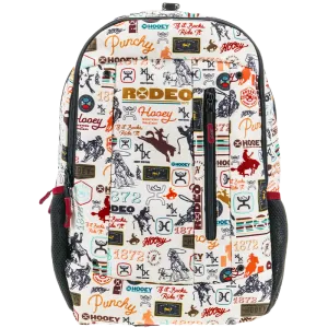 Hooey "Rockstar" Cream Rodeo Printed Backpack BP052CRBU