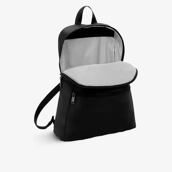 Just In Case Nylon Double Zip Backpack with Tumi Logo, Black