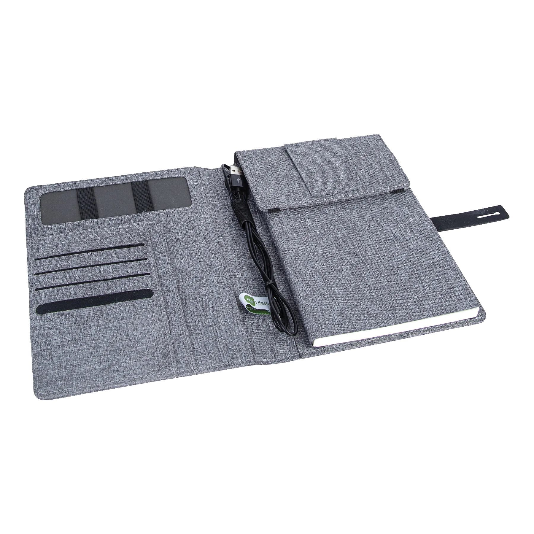 KP2238 Binghamton RPET Padfolio w/ Wireless Charger
