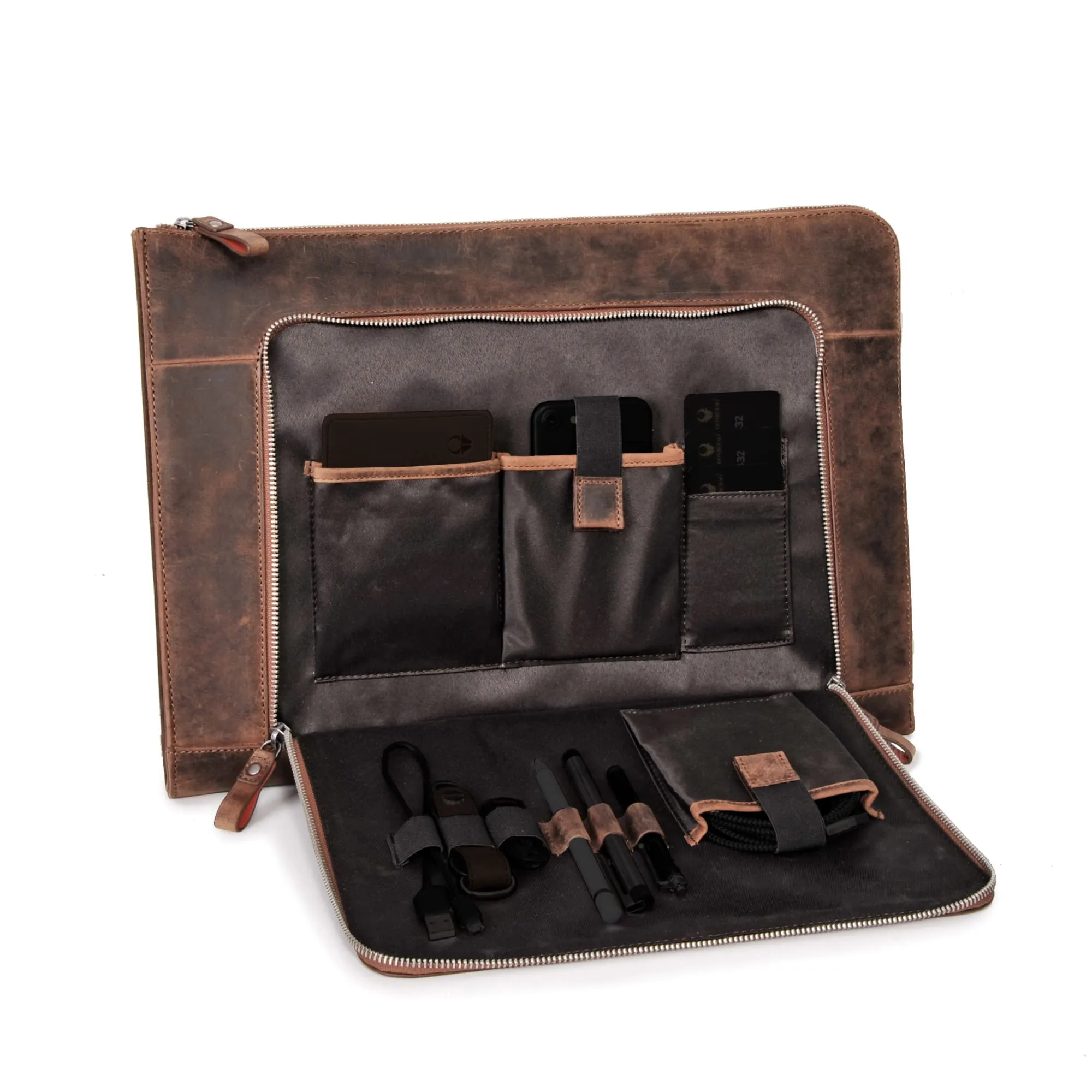 Laptop Sleeve London I Genuine Leather Notebook Briefcase For Men