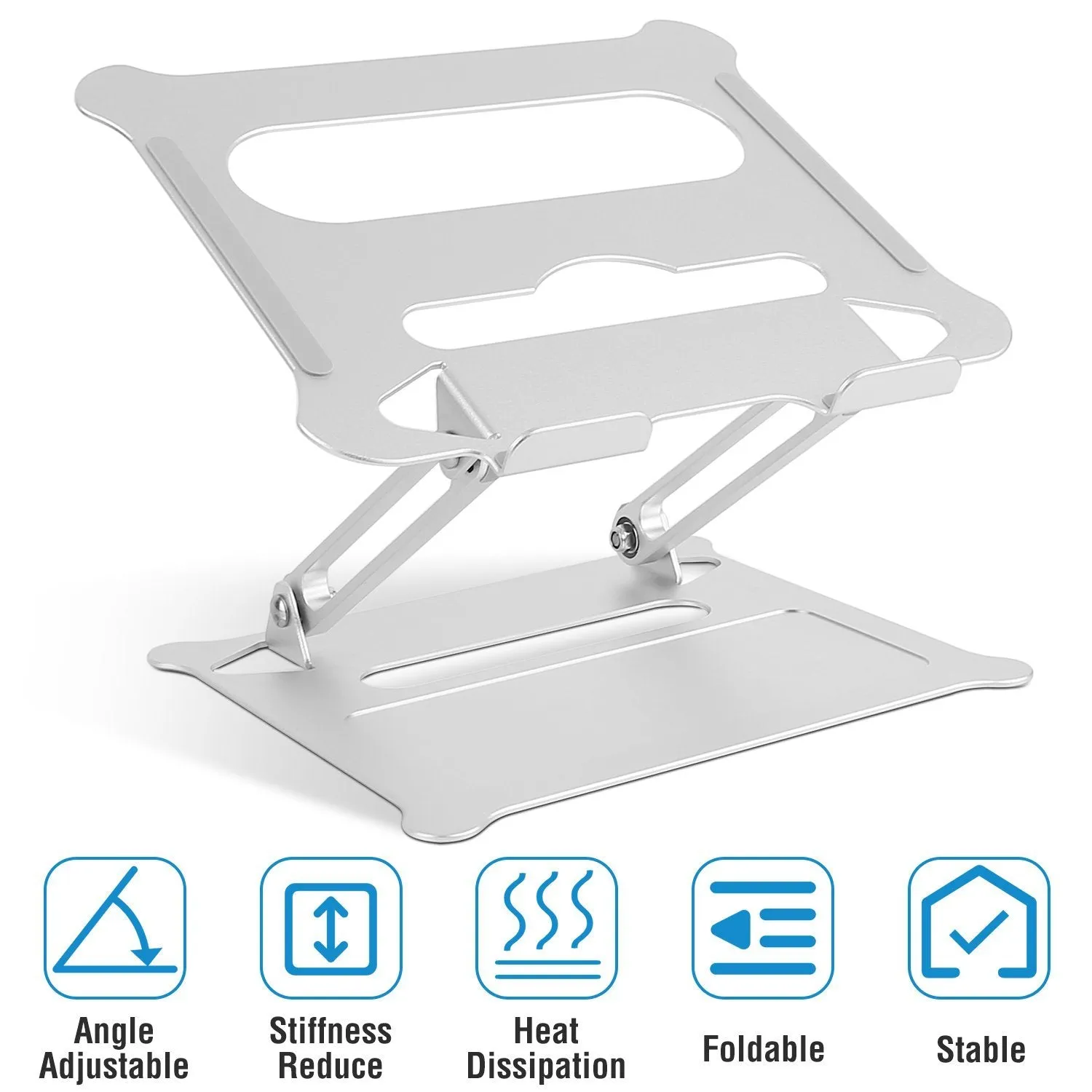 Laptop Stand Aluminum Angle Adjustable Computer Holder Riser Heat Vent
