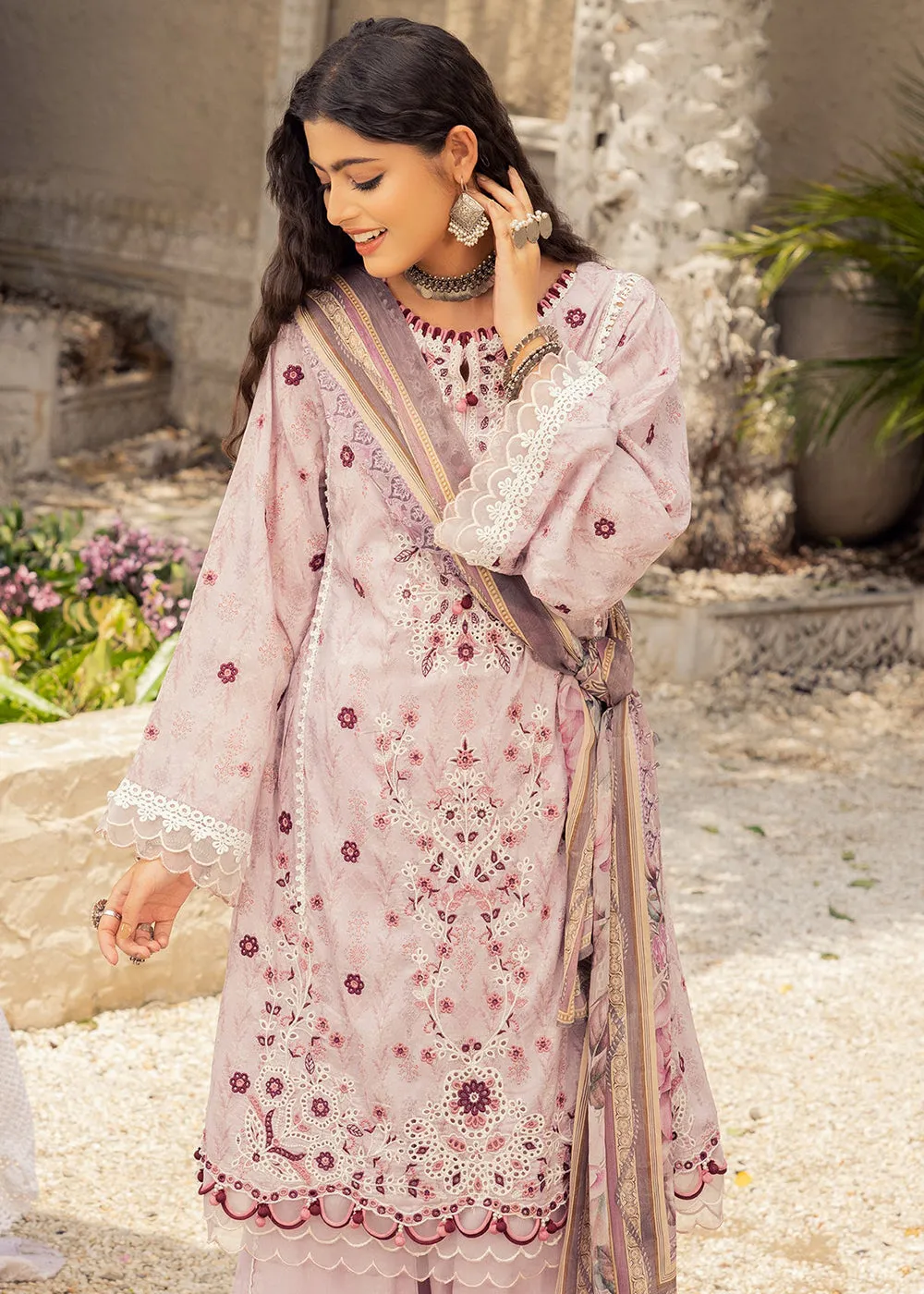 Lilac Lawn Suit - Adan Libas - Dorian Eid Edit '23 - 5200-D4