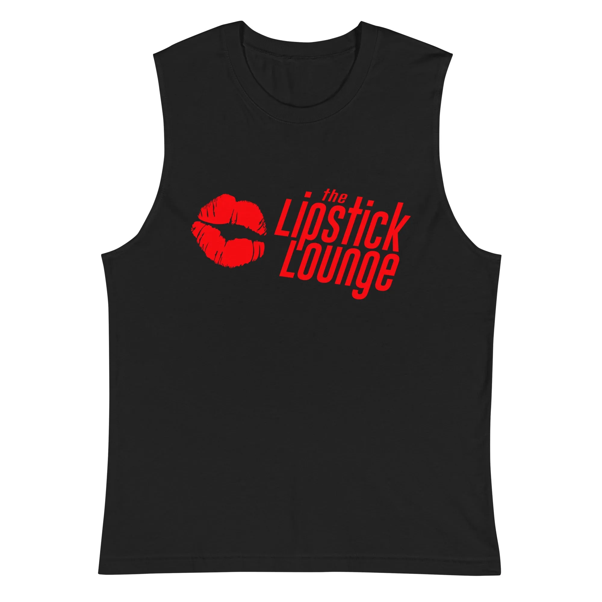 Lipstick Lounge Red Logo Muscle Shirt