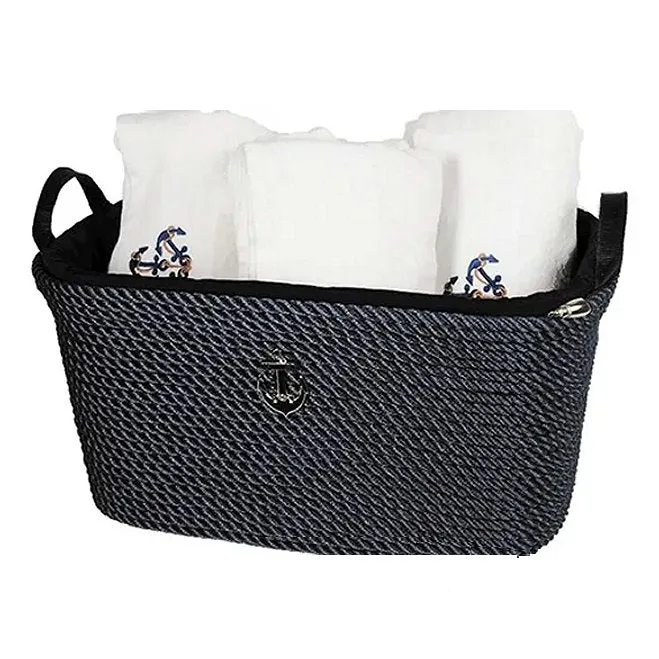 Maritimo Collection Nautical Rope Laundry/Towel Basket