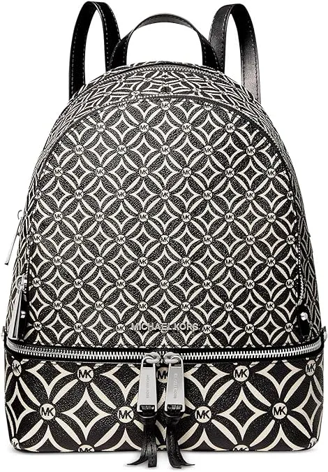 Michael Kors backpack, black/light cream