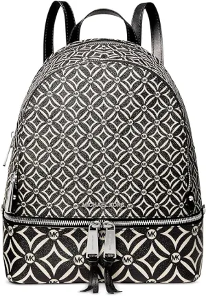 Michael Kors backpack, black/light cream