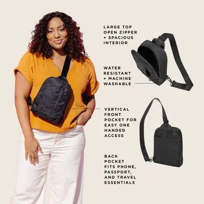 Moby Transit Cross-Body Diaper Bag - Black