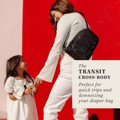 Moby Transit Cross-Body Diaper Bag - Black