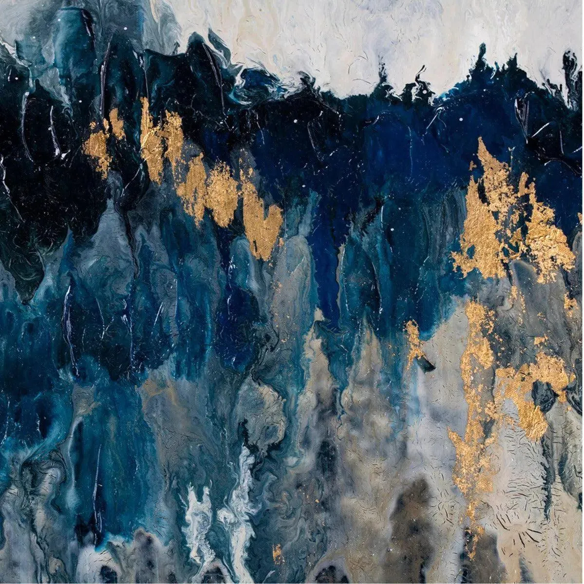 Mountain Wall Décor Sound Acrylic Paint Modern Painting