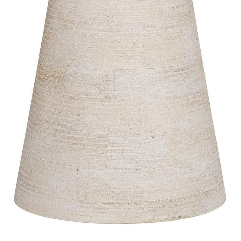 Natural Organic Pedestal Accent Table