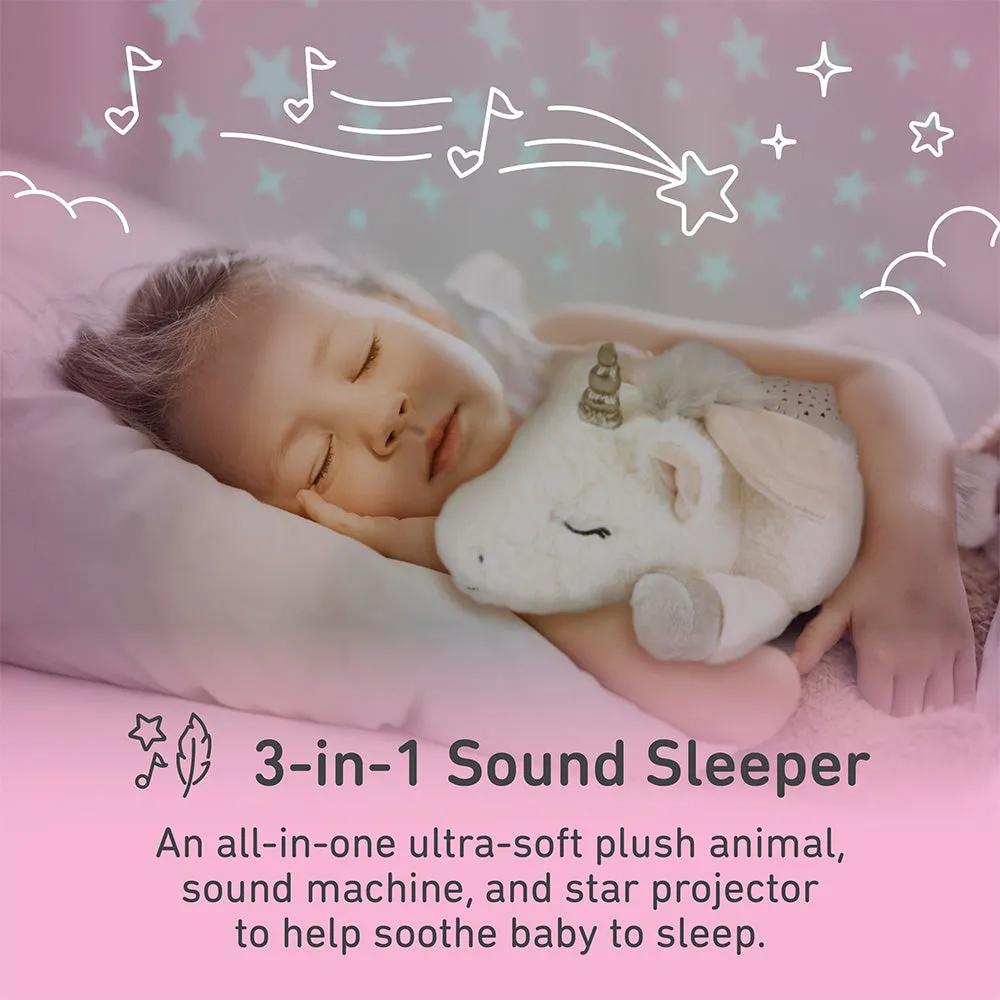 PureBaby® Sound Sleepers Sound Machine and Star Projector - Unicorn